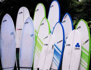 Surfboards for rent in Kona, Hawaii