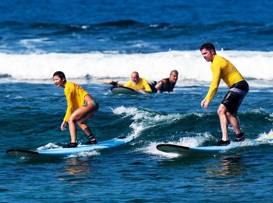 Kona Surf Board Lessons & Rentals Kahalu'u Bay Surf & Sea